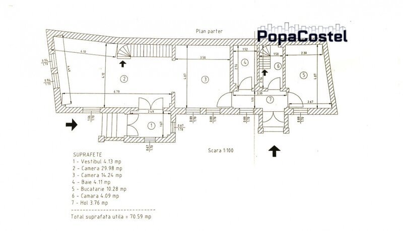 Lacul Tei, Maica Domnului, casa spatioasa P+1E, 6 camere, teren 237 mp.